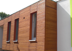 Aussenfassade aus Holz